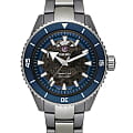 Rado Rado Captain Cook High-Tech Ceramic R32128202 Automatic R32128202 механические мужские часы синий циферблат, браслет высокотехнологичная керамика — вид спереди